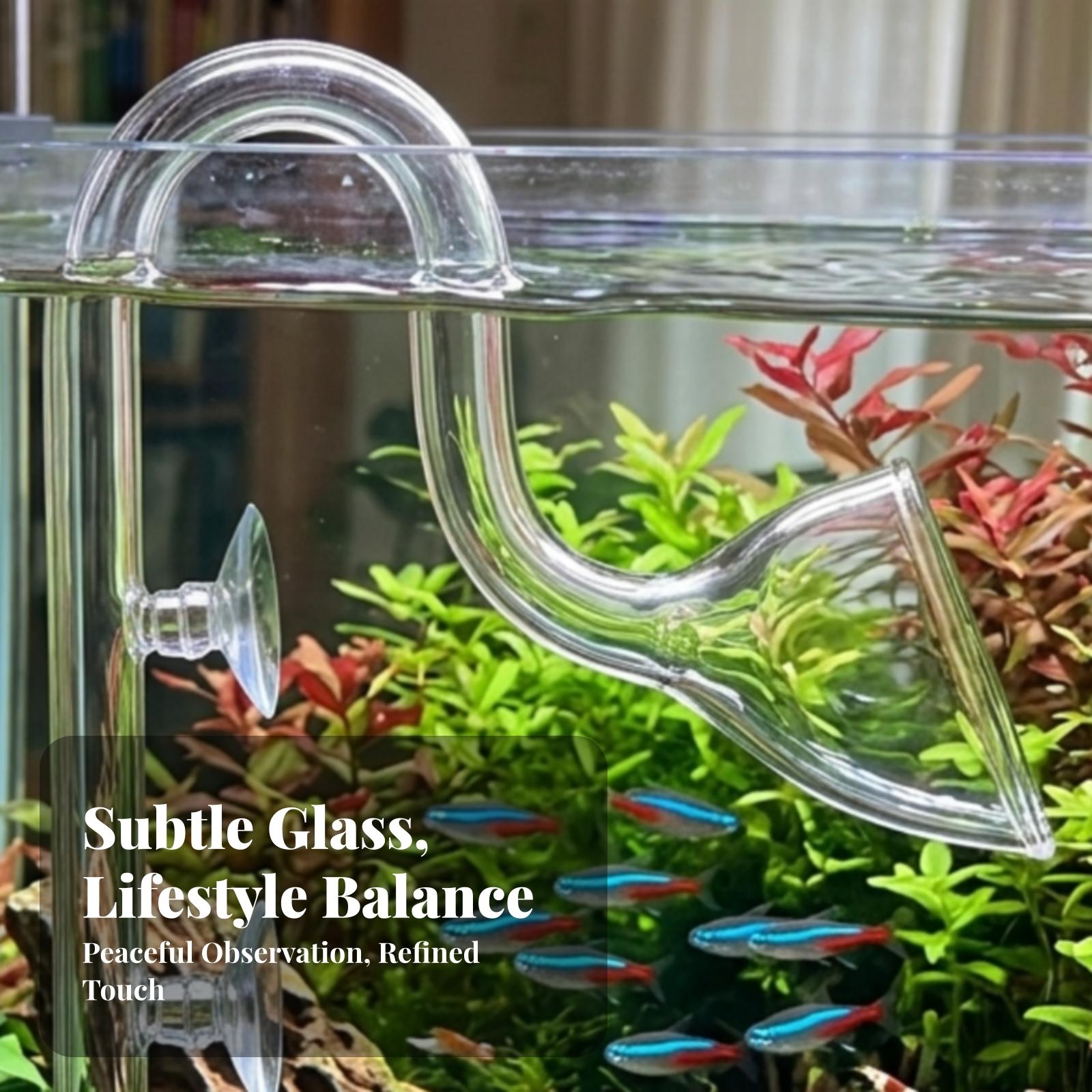 Aquarium Planted Tank - ชุดท่อกรองน้ำเข้าและออกสำหรับตู้ปลา ท่อกรองน้ำใสแบบบางสำหรับการจัดตู้ปลาและตู้ปลูกพืช