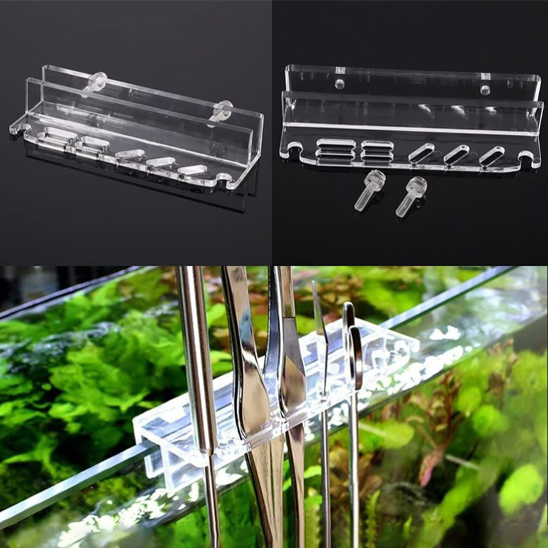 Planted Aquarium Maintenance - Aquarium Plant เครื่องมือเก็บอะคริลิคสําหรับแหนบ Scraper กรรไกรพืชน้ําหญ้าเครื่องมือบํารุงรักษา