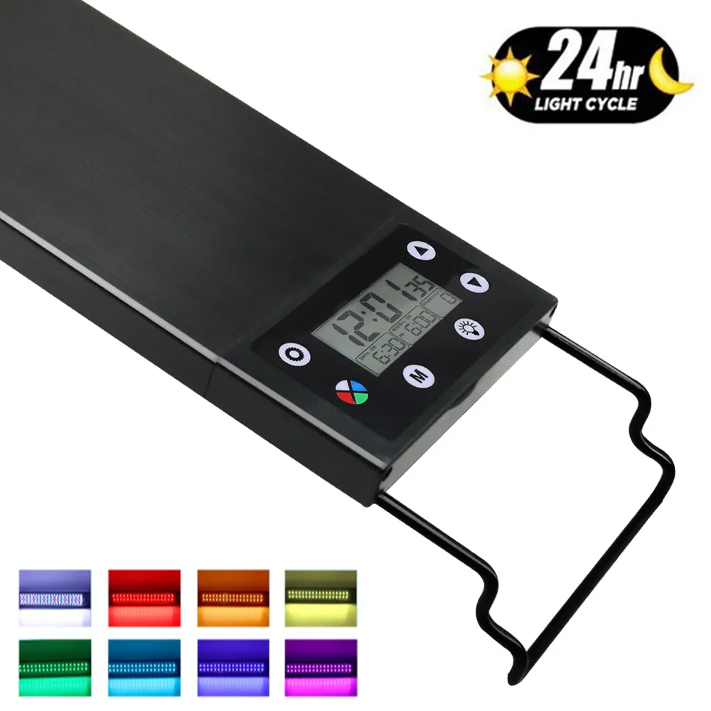 Aquarium Planted Tank Fertilizer - ไฟ LED แบบเต็มสเปกตรัมสำหรับตู้ปลา24/7 75-90ซม. ไฟ LED