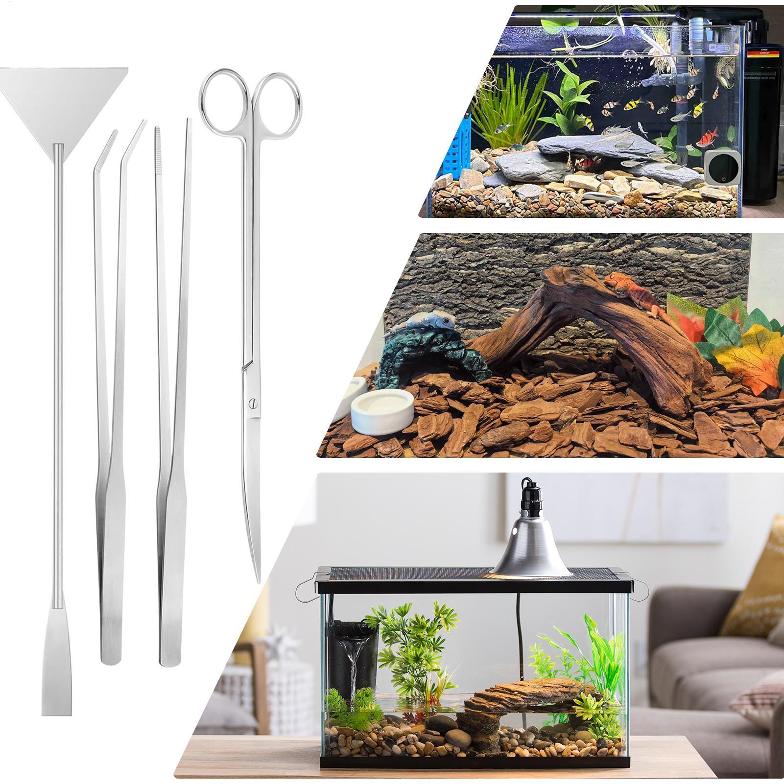 ชุดเครื่องมือตู้ปลา 4 ชิ้นชุดท - Planted Aquarium Maintenance บทวิจารณ์และราคา