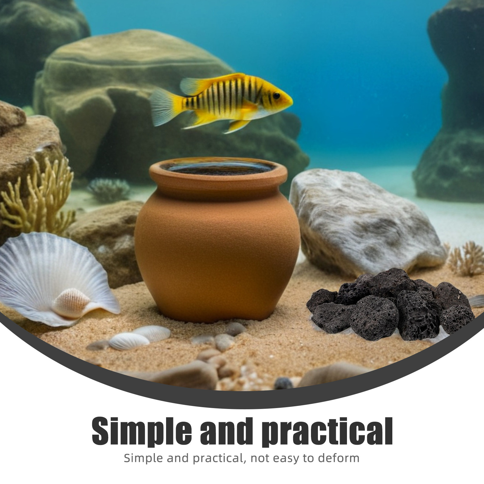 หินภูเขาไฟธรรมชาติ 1 แพ็ค ขนาด - Aquarium Planted Tank บทวิจารณ์และราคา